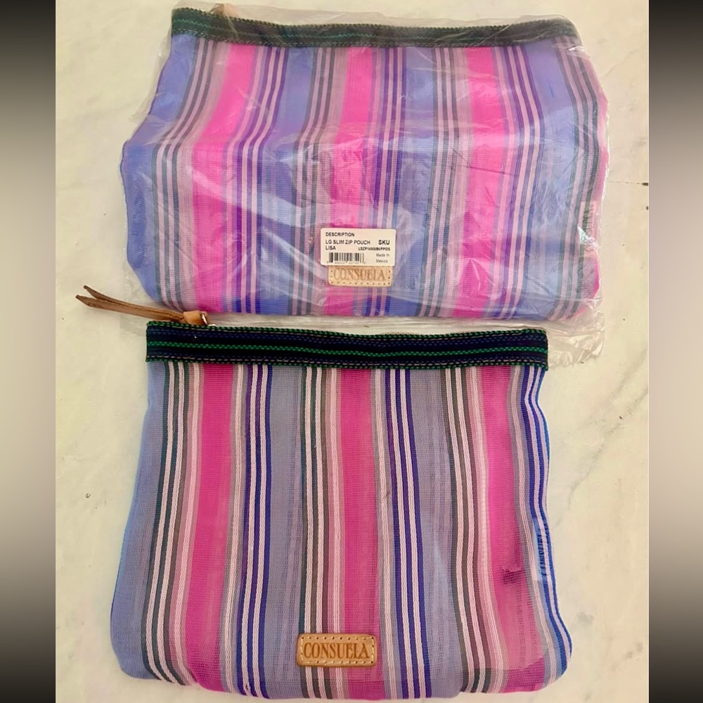 Consuela Vibrant Striped Pouches